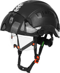 Green Devil Vented Safety Hard Hat for Men & Women - With Visor
