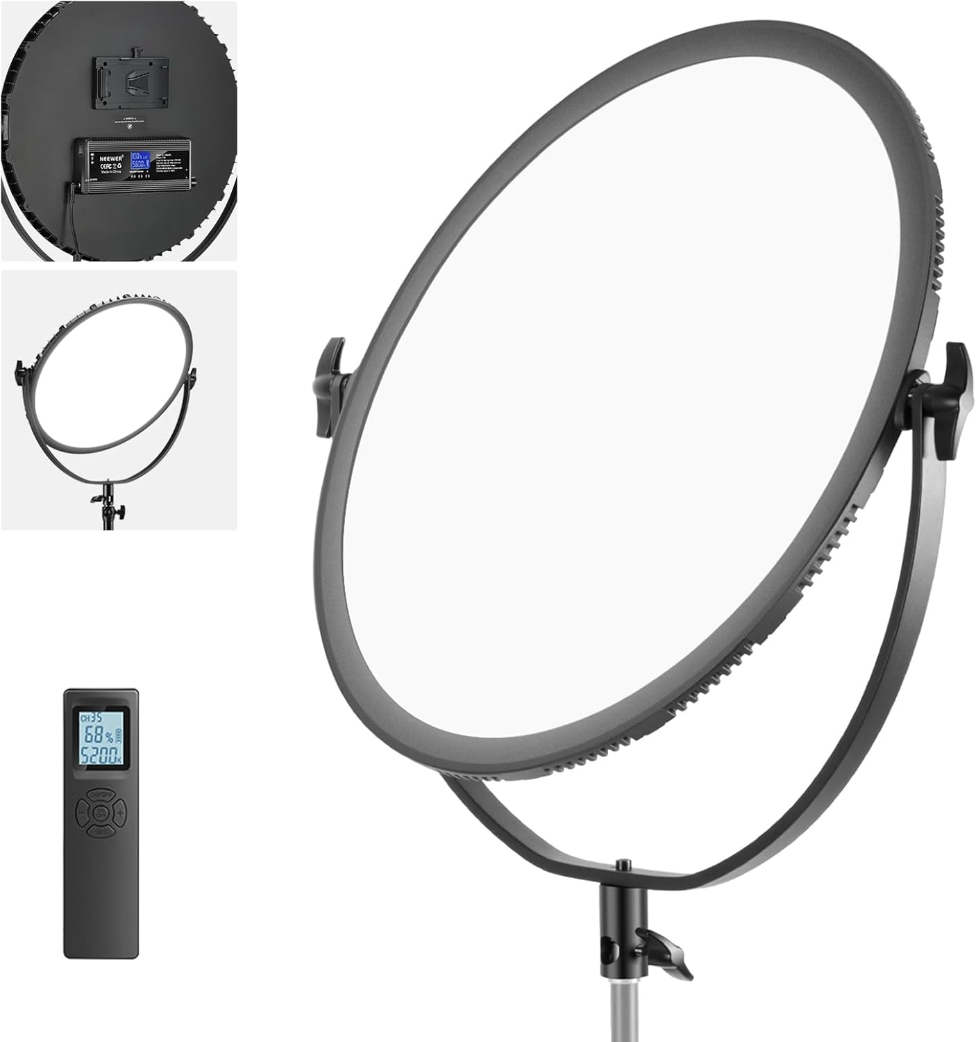 Neewer LED Bi-Color Studio Round Lighting for Photographers