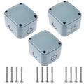 Small IP66 Weatherproof Enclosure in Grey - Compact Waterproof