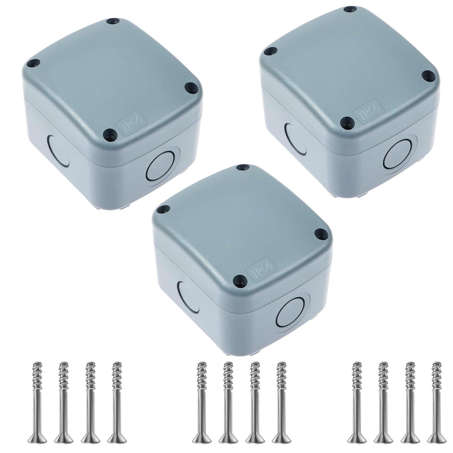 Small IP66 Weatherproof Enclosure for Outdoor Use - 3PK