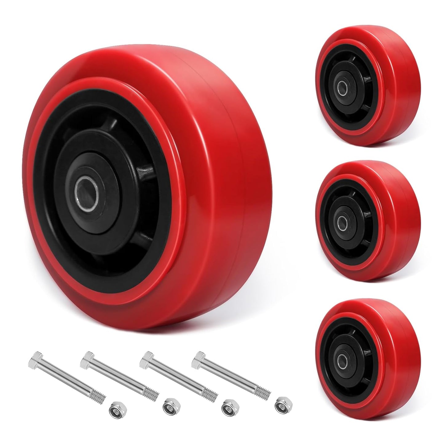 5 Inch Polyurethane Caster Wheels for Heavy Duty Use