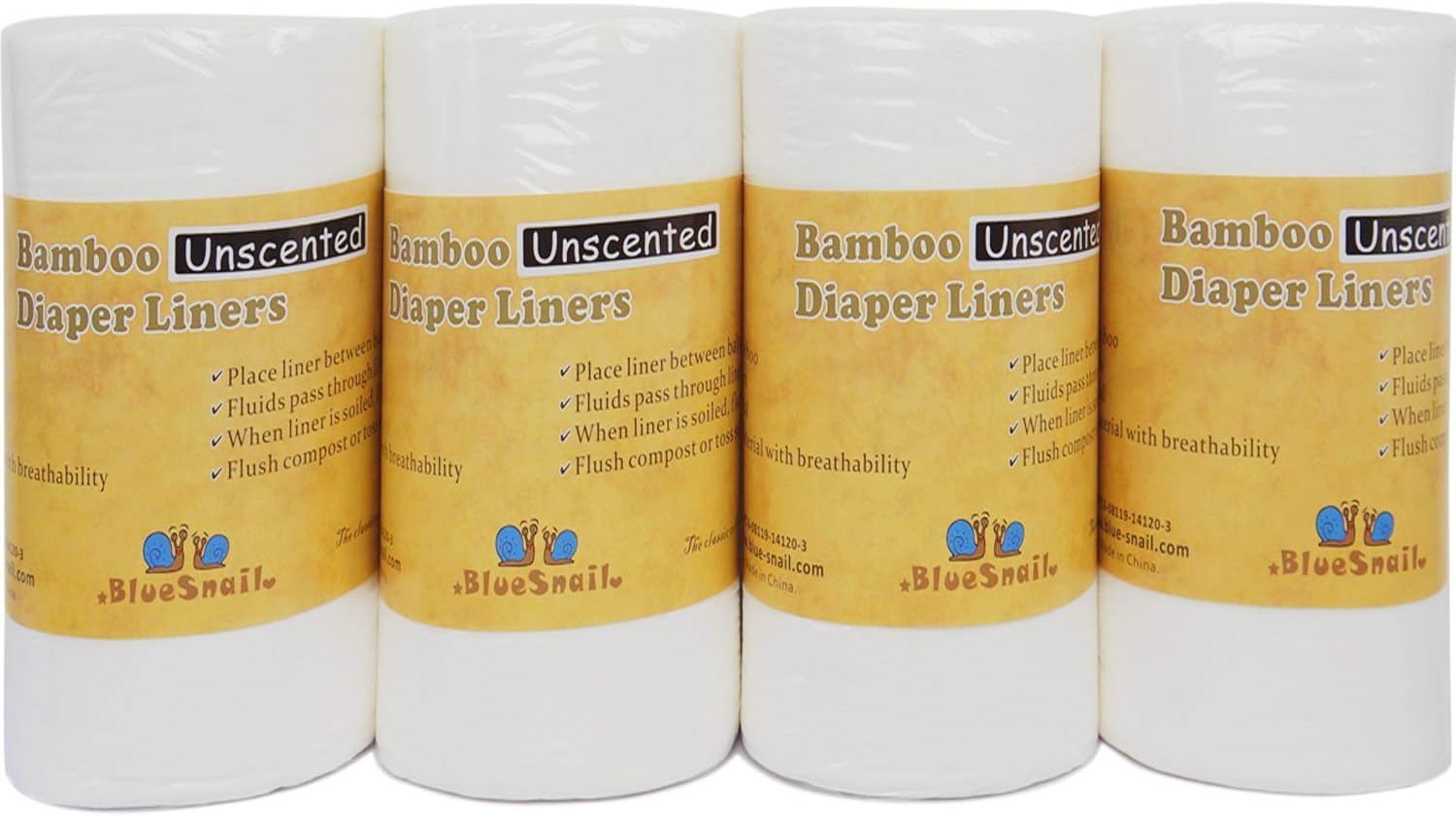 BlueSnail Rayon Diaper Liners 400ct - Fragrance & Chlorine Free