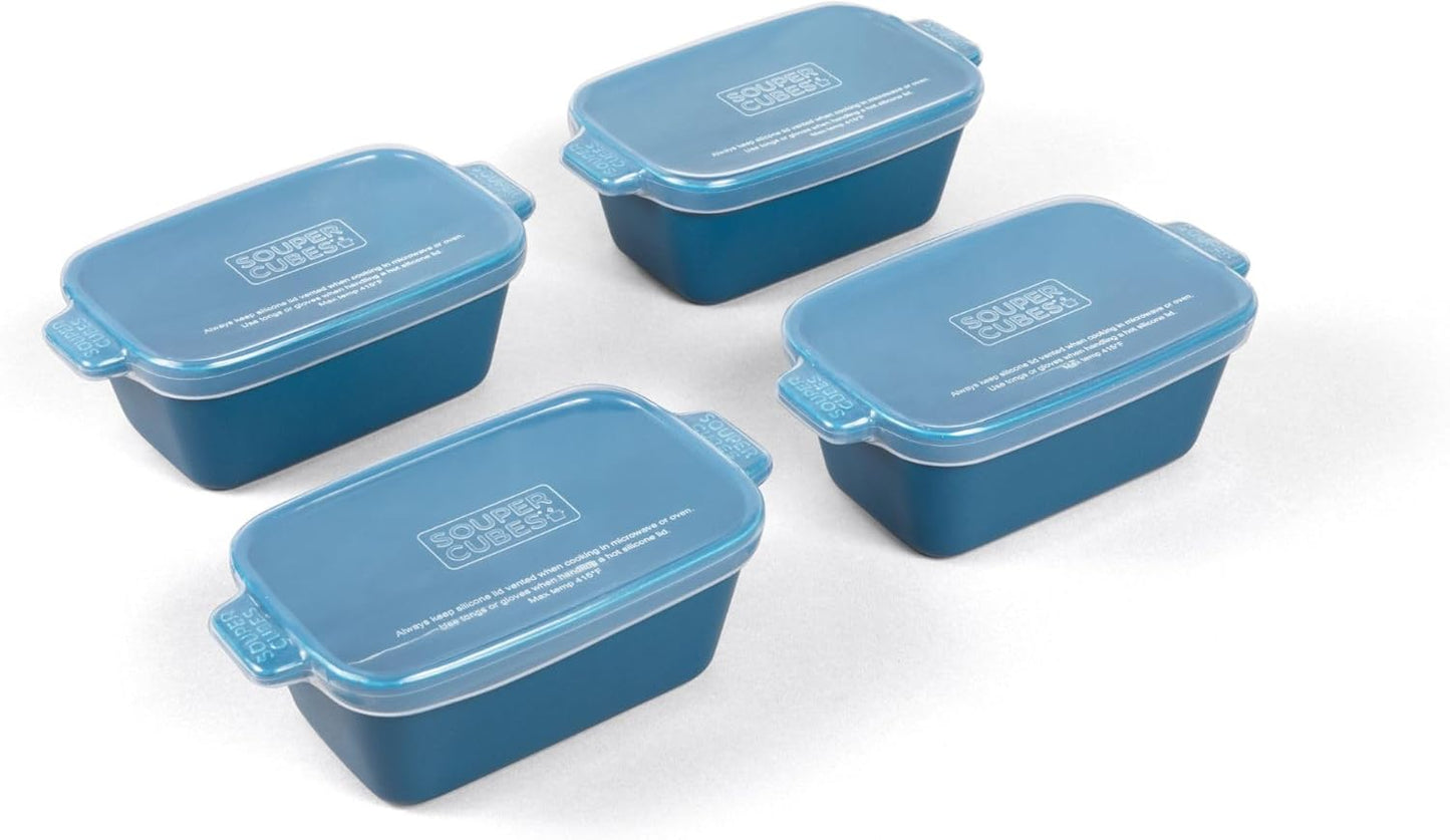 Souper Cubes Small Ceramic Baking Dish Set for Easy Reheating