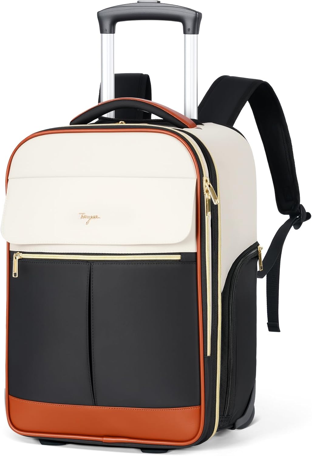 Rolling Backpack for Women - Large Travel Wheeled Suitcase
