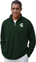 NCAA mens Men's Collegiate Micro Mesh 1/4 Zip Pullover - Team Colors