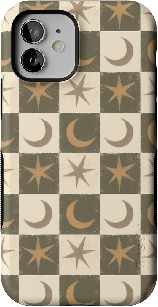 Casely iPhone 12 Mini Case | Mystic Moonstar Green Celestial