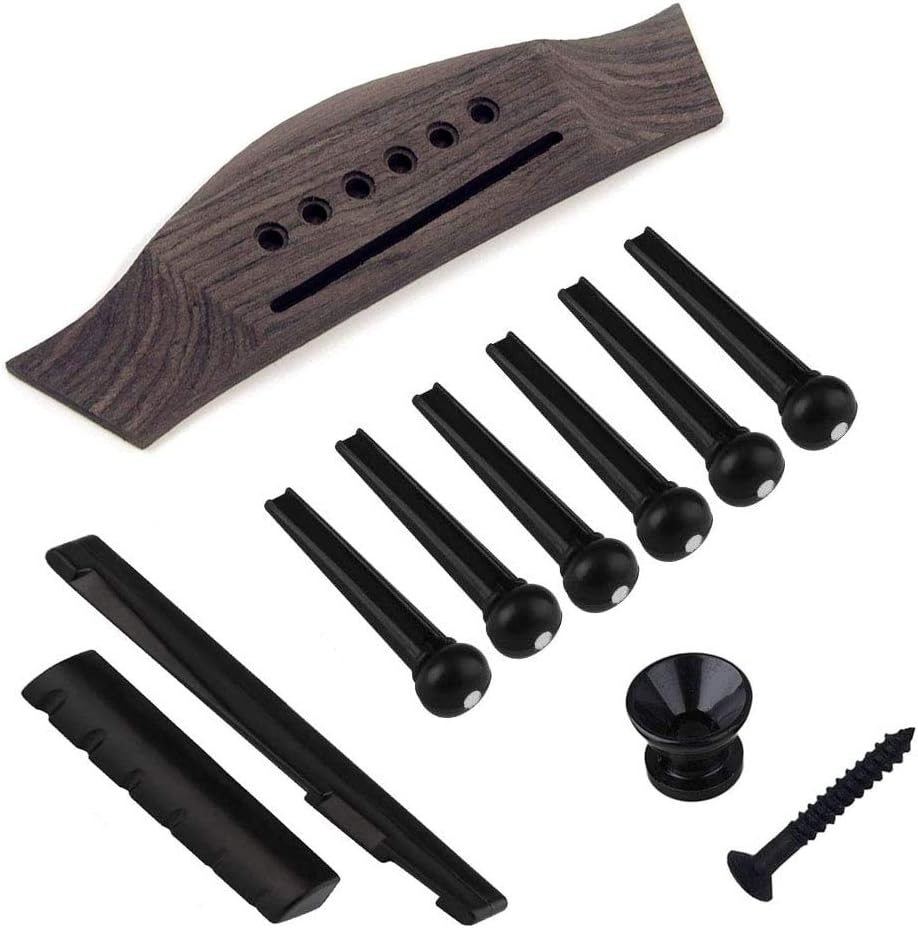 Acoustic Guitar Bridge & Nut Replacement Set - Style A