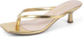 Kitten Heels for Women Square Toe Sandals - Comfortable 2 in Heel