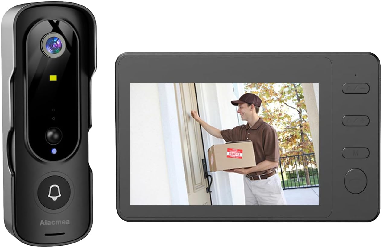 Wireless HD Doorbell Cam - No WiFi Needed, 2-Way Talk, Motion Detection