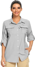 Women's Outdoor Long Sleeve Shirt with UPF 50+ Sun Safety