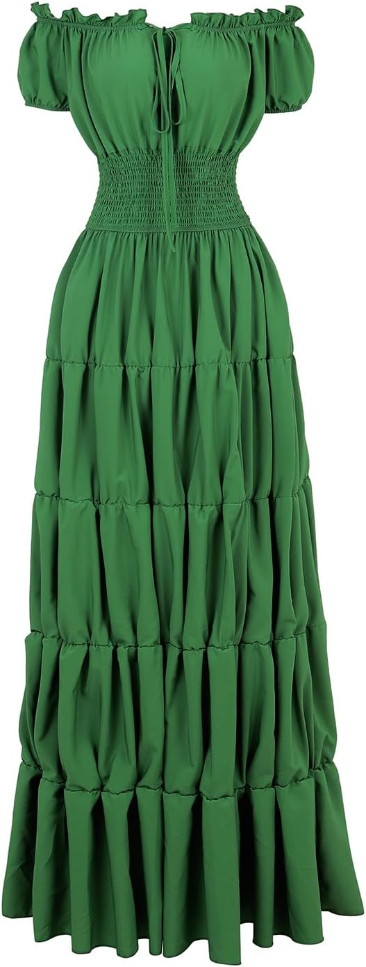 Renaissance Costume Women Medieval Chemise Dress for Events