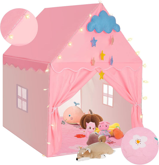 BSHAPPLUS Fairy-Themed Princess Tent 47x39x51 - Playfully Padded!