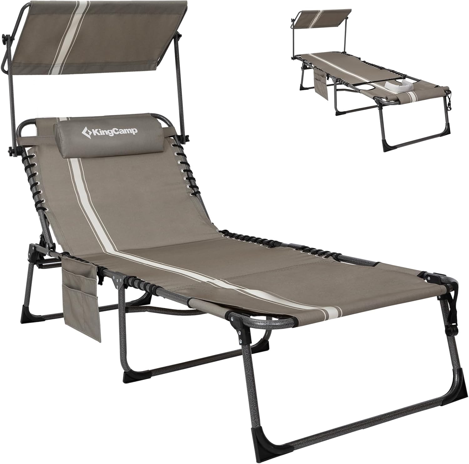 KingCamp Tanning Chair with Face Hole for Ultimate Comfort