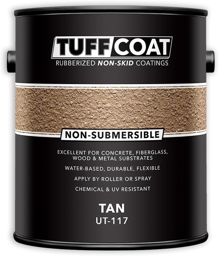 Tuff Coat UT-117 Tan Non-Skid Coating for Safe Surfaces