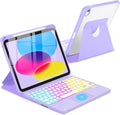 Touchpad Keyboard Case for iPad 11th 10th Generation - 360 Rotation