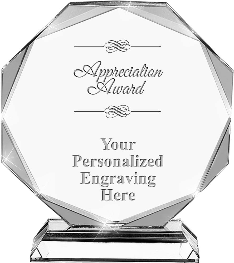 Custom Engraved Crystal Trophy Awards for Every Occasion