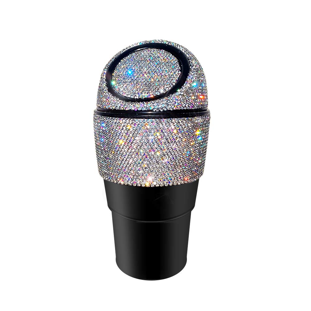 Sparkle Your Ride with Rhinestone Car Trash Can!