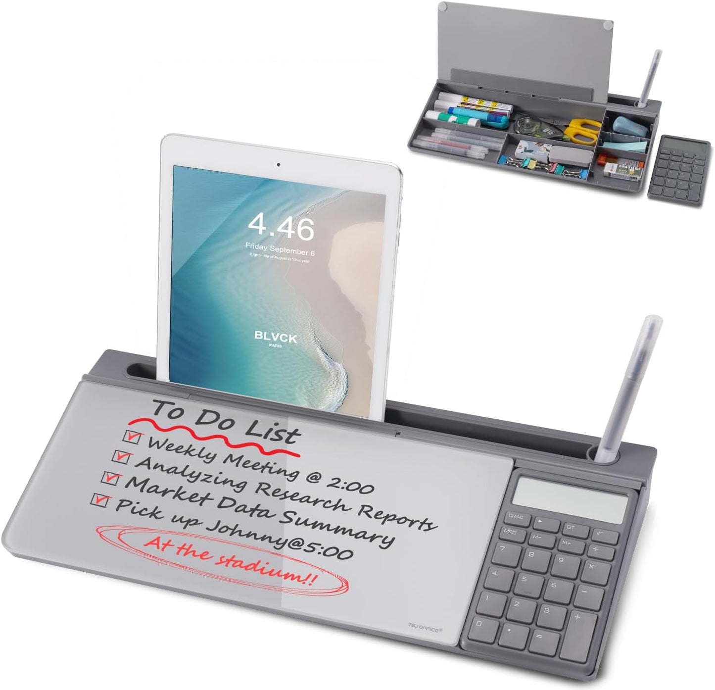Small Glass Desktop Whiteboard for Office and Home Use