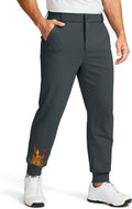 Soothfeel Mens Fleece Lined Golf Joggers Slim Warm Winter Pants