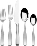 Mikasa Satin Loft 65-Piece Flatware Set for 12 - Elegant Everyday Use