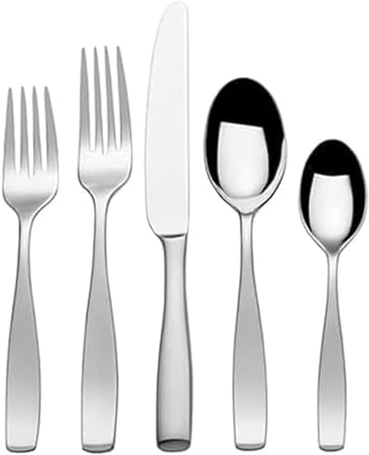 Mikasa Satin Loft 65-Piece Flatware Set for 12, Elegant Design