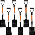 Ashman Short Handle Transfer Shovel 6 Pack - Compact Digging Tool