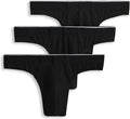 Jockey Men's Underwear True Style Thong - 3 Pack Cotton Comfort