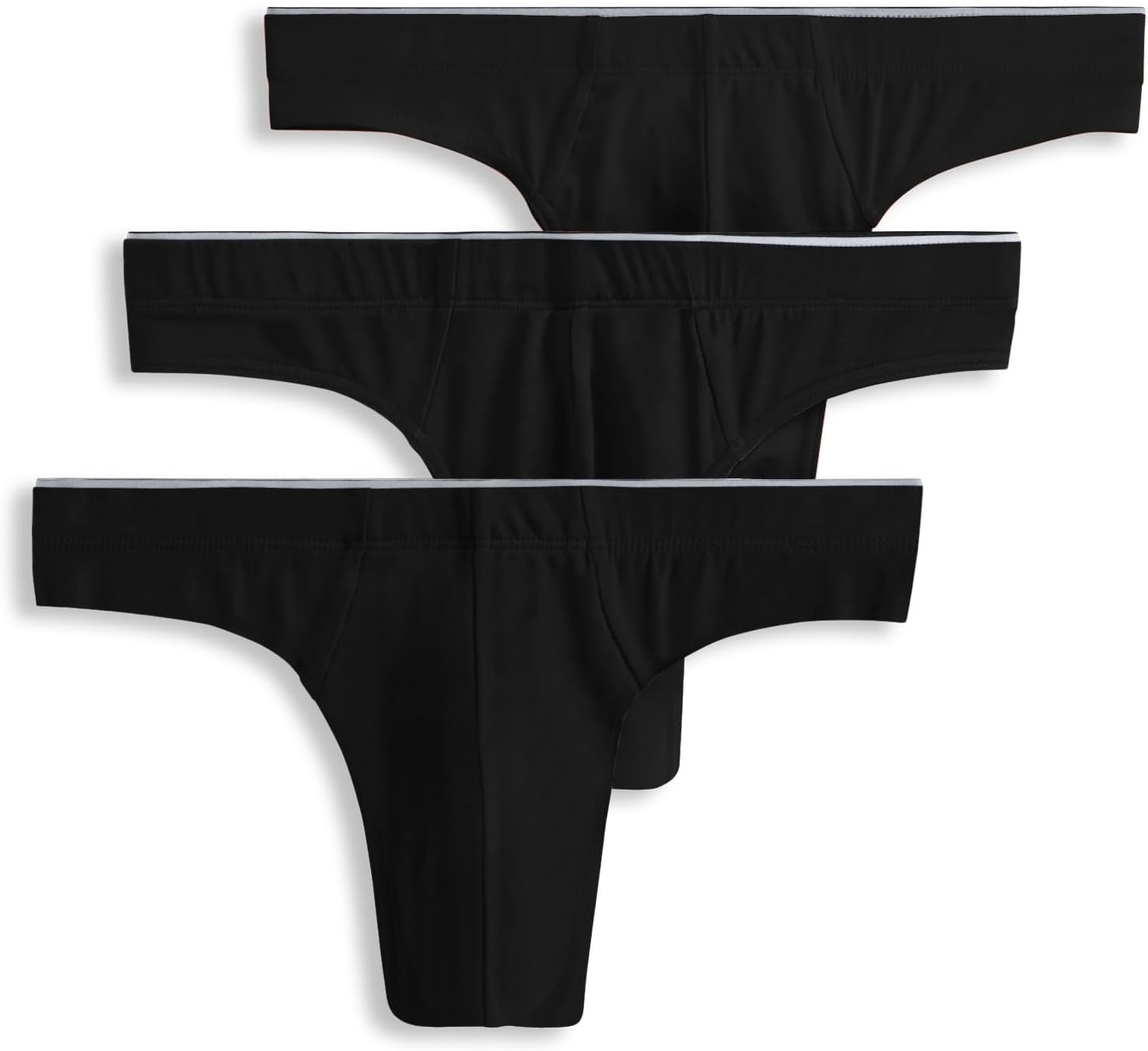 Jockey Men's Underwear True Style Thong - Comfortable 3 Pack