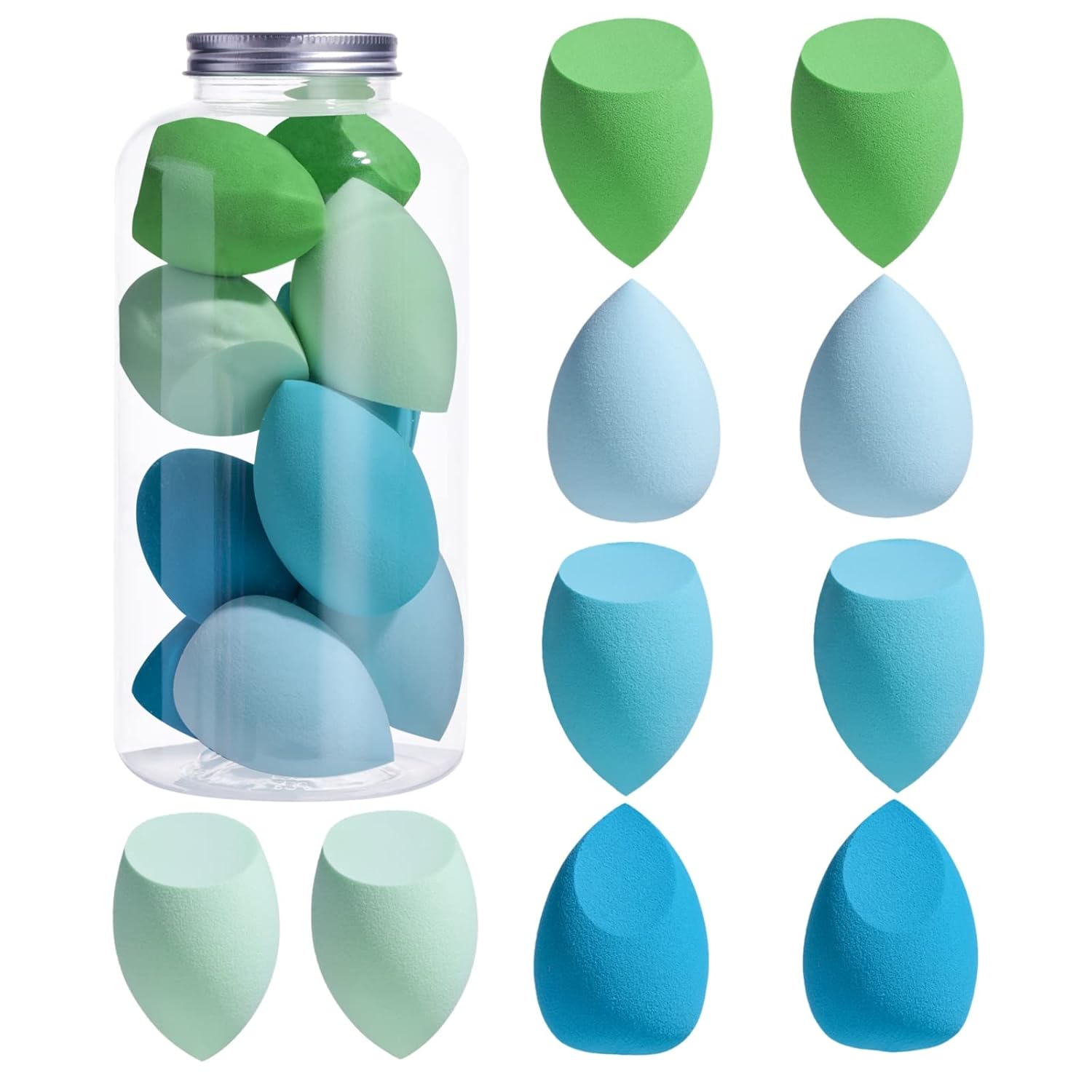 BS-MALL 10 Pcs Makeup Sponge Set - Blend with Ease!