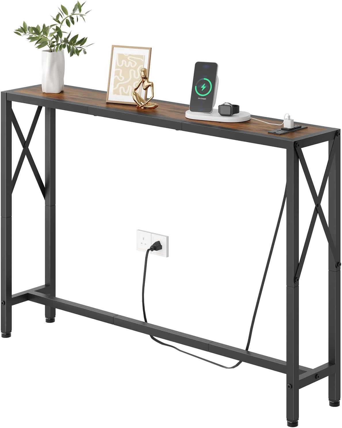 41.8 Console Table with Outlet for Living Room and Hallway