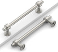 5 in (128mm) Brushed Satin Nickel Cabinet Pulls 10 Pack - Solid Metal