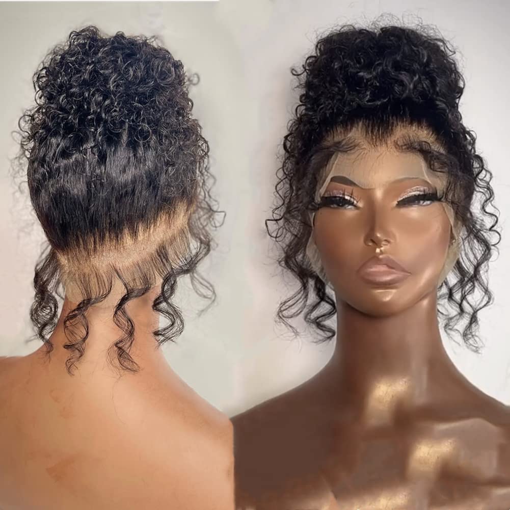 Deep Wave 360 Lace Front Wigs Human Hair for Women - 20 Inch