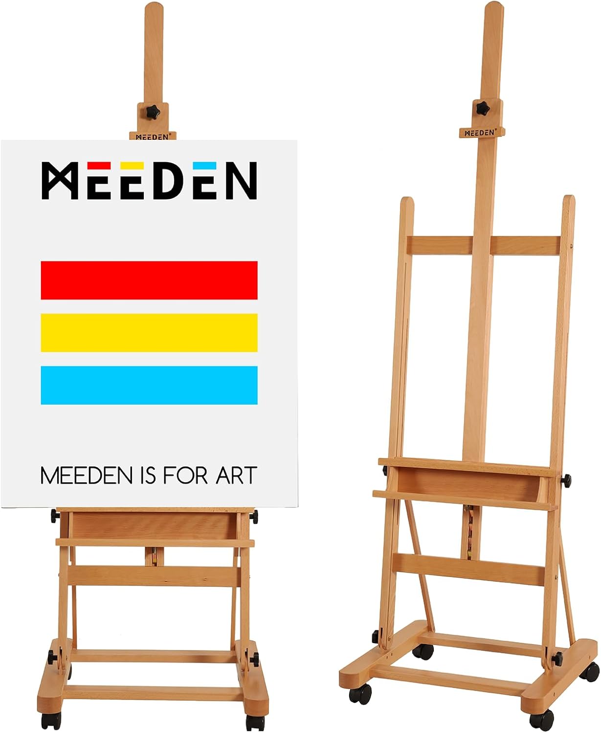 MEEDEN Large Studio H-Frame Easel for Artists and Painters