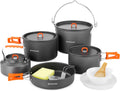Odoland Large Camping Cookware Set - Outdoor Cooking Essential