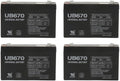 UB670 UPS Battery - 4 Pack UPS Replacement Batteries - Reliable Power