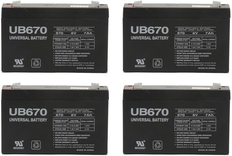 UB670 UPS Battery 4 Pack - Reliable Power Solution for Devices