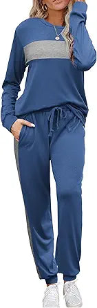 HOTOUCH Women's Two Piece Outfit Long Sleeve Pullover Tracksuit