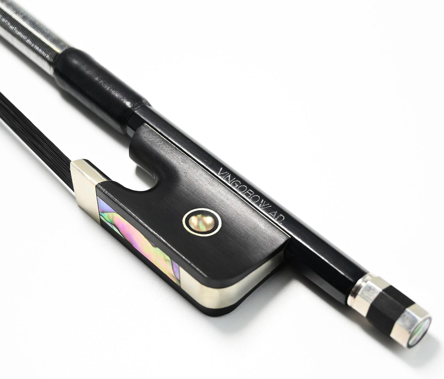 Full Size Carbon Fiber Viola Bow with Black Horsehair for Pros