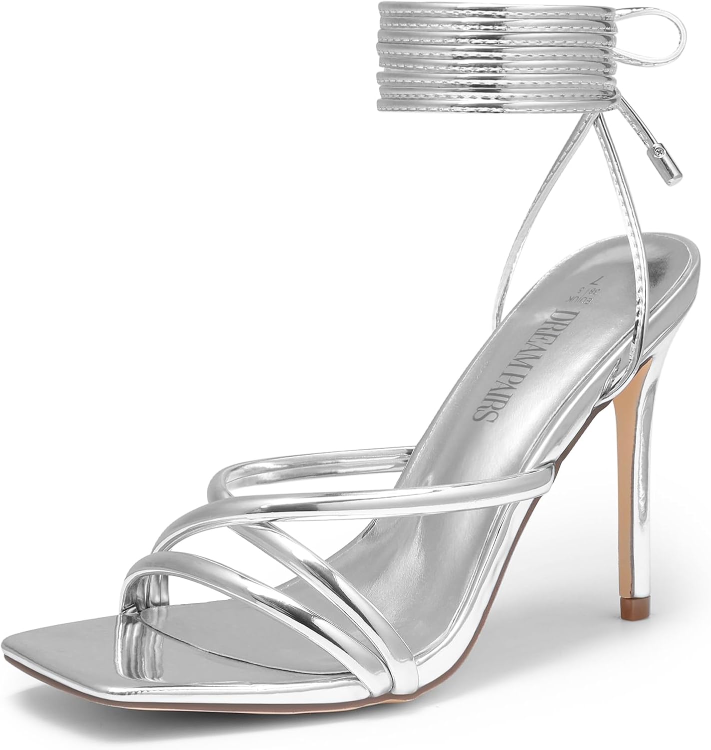 Strappy High Stiletto Lace Up Heeled Sandals for Women