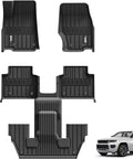 3W Floor Mats Fit for Jeep Grand Cherokee L 2021-2025 - TPE
