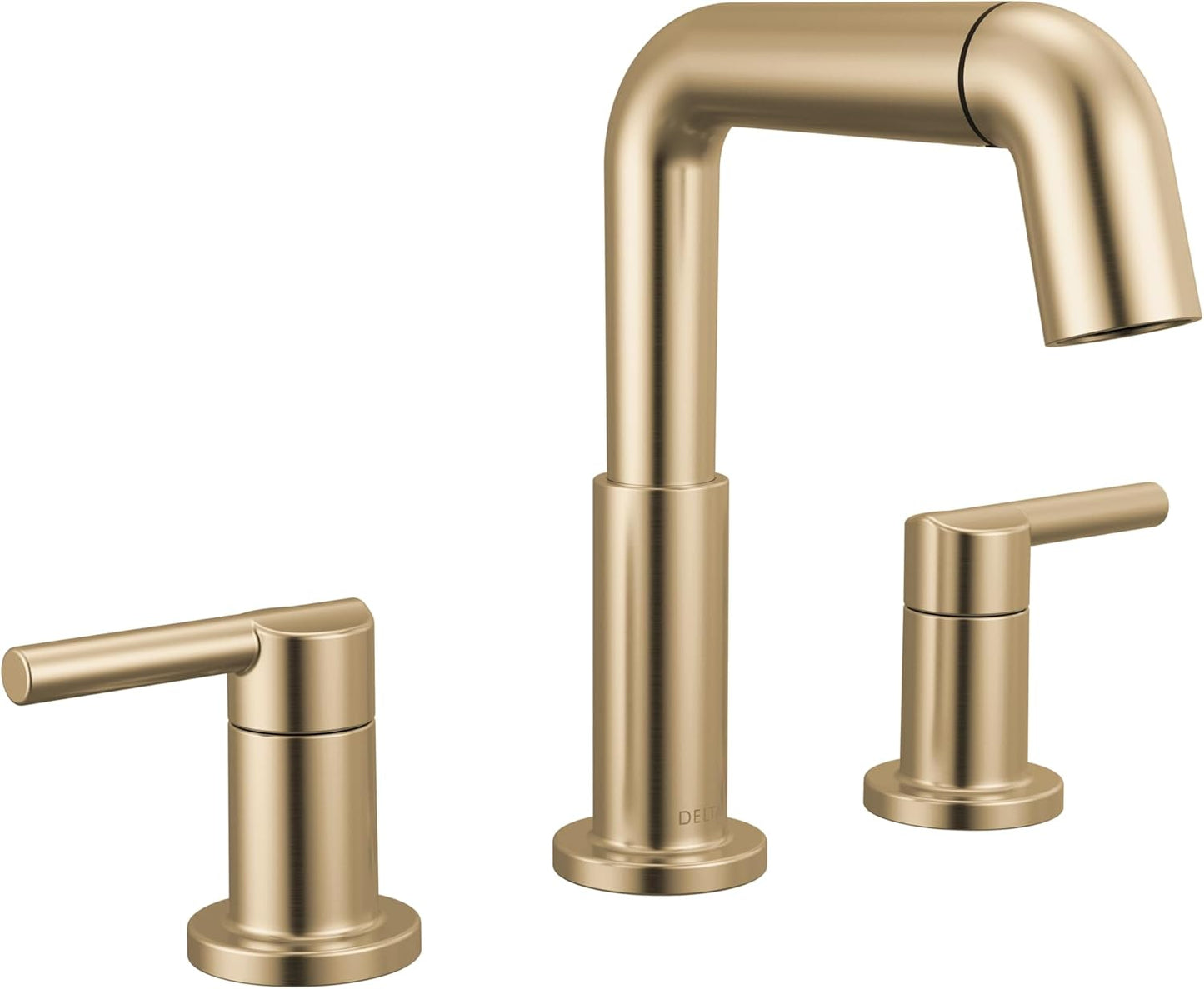 Delta Nicoli Brushed Gold Bathroom Faucet with Pull Down Sprayer