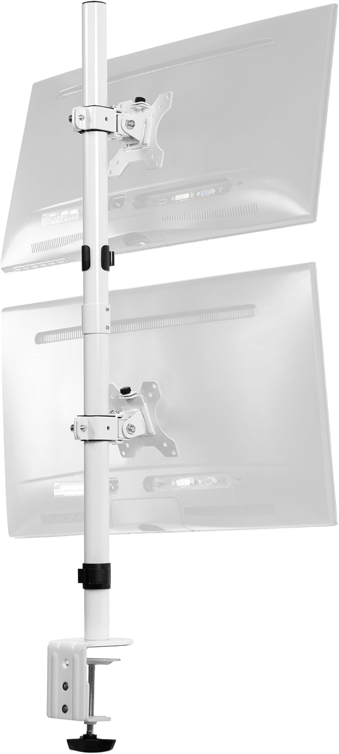 VIVO Dual Vertically Stacked LCD Monitor Mount for Ultrawide Screens