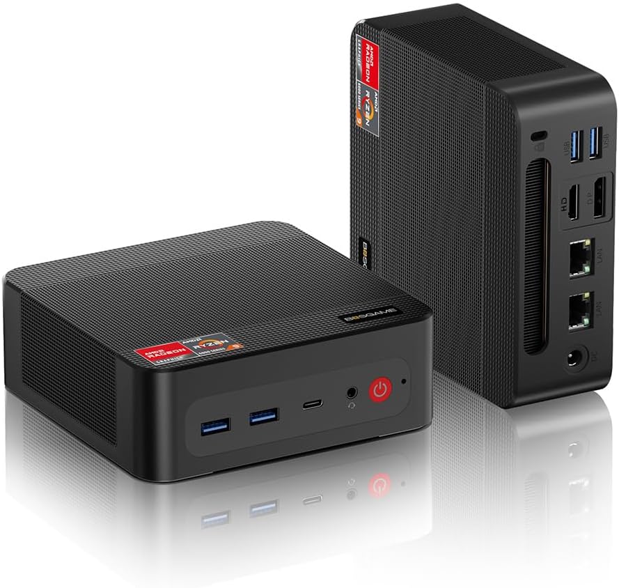 BOSGAME Ryzen 9 Compact PC - 4K Triple Display