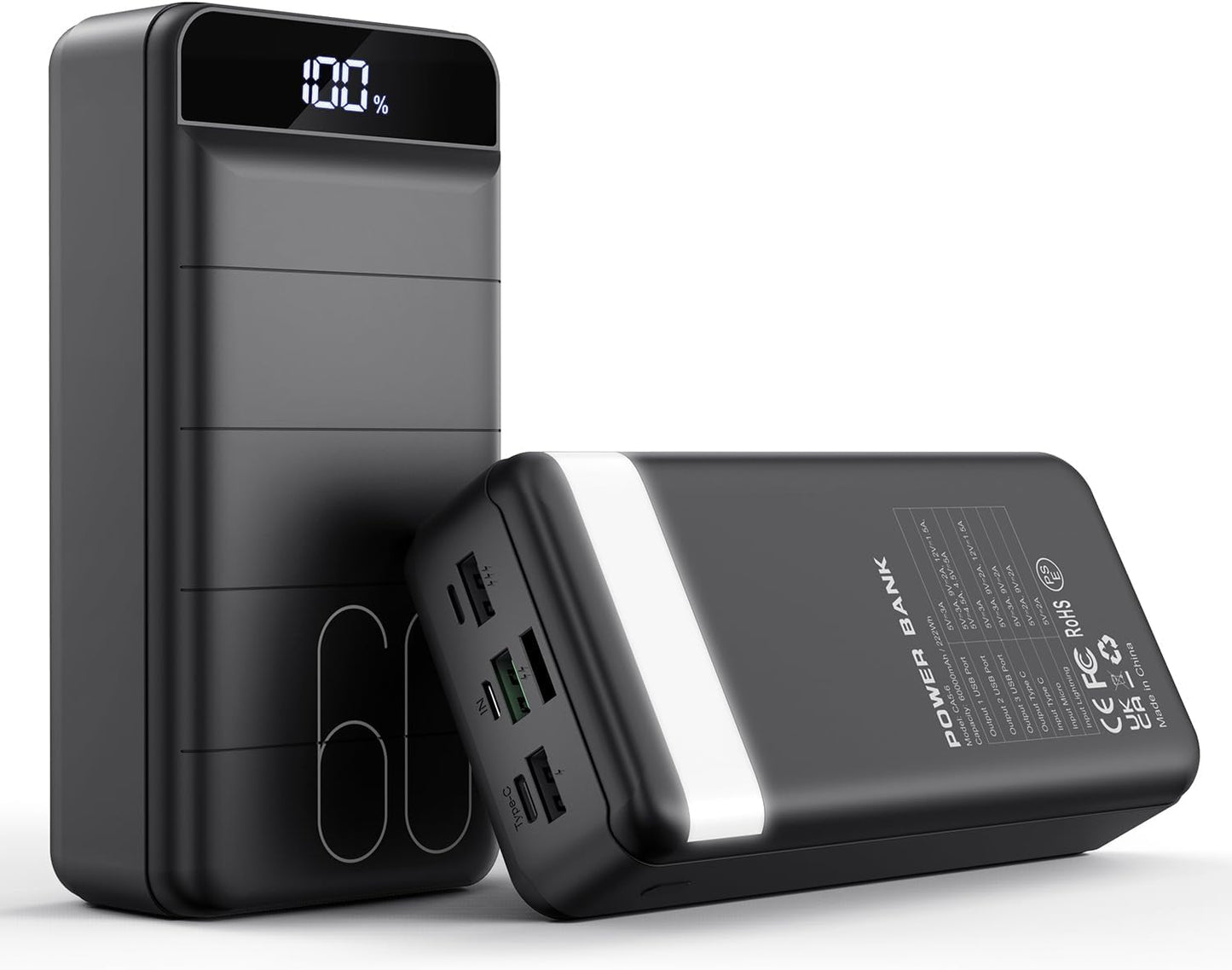 Ultra-Fast Charging Power Bank - 60000mAh Capacity by ONLYNEW