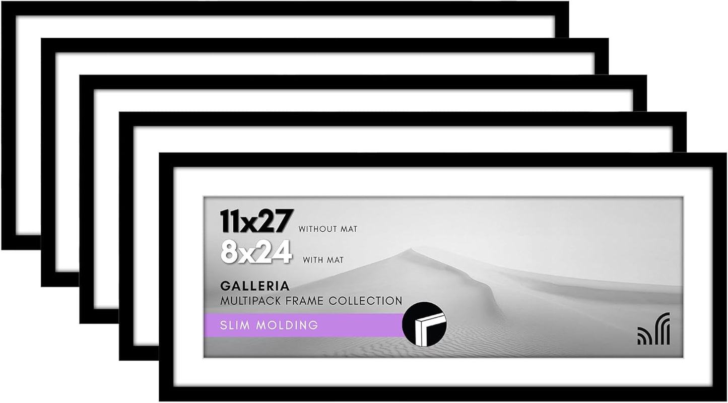 11x27 Picture Frame Set of 5 for Stylish Wall Display