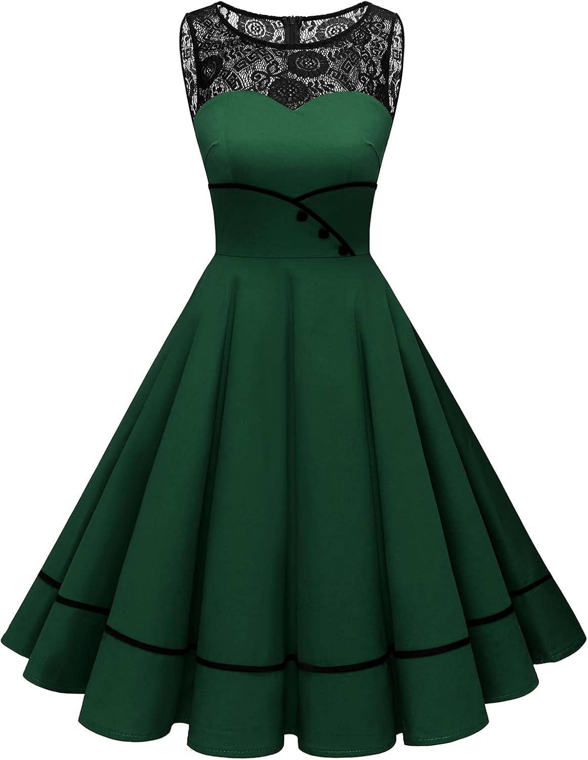 Bbonlinedress Women's Vintage Floral Lace Rockabilly Dress Review