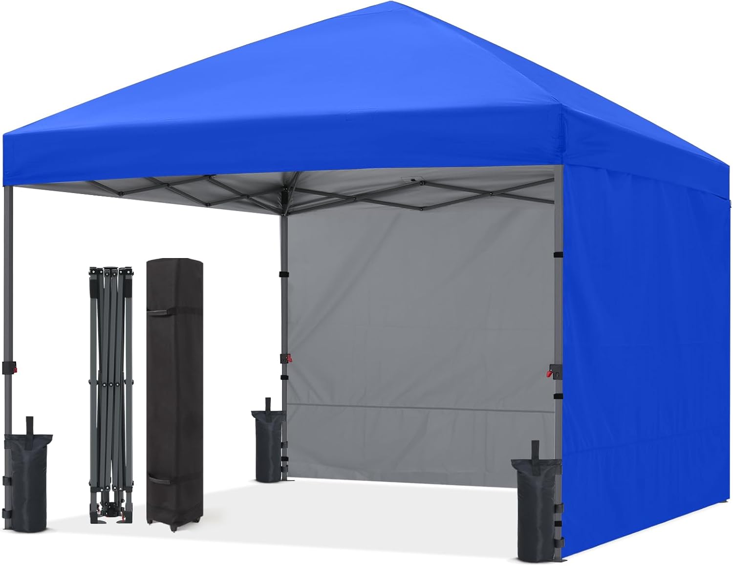 ABCCANOPY 10x10 Canopy Tent with 2 Sidewalls - Sun & Rain Protection