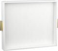 HofferRuffer Extra Large Serving Tray with Handles - Elegant Faux