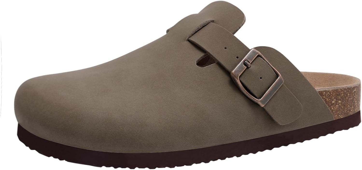 KIDMI Vegan Suede Clogs with Arch Support for All Occasions