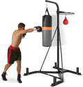 GYMAX Punching Bag with Stand Adult 2-in-1 Speed Ball & Sandbag